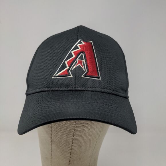 Team MLB Men's Arizona Diamondbacks Strapback Hat Black OSFM Embroidered Logo - Picture 2 of 12